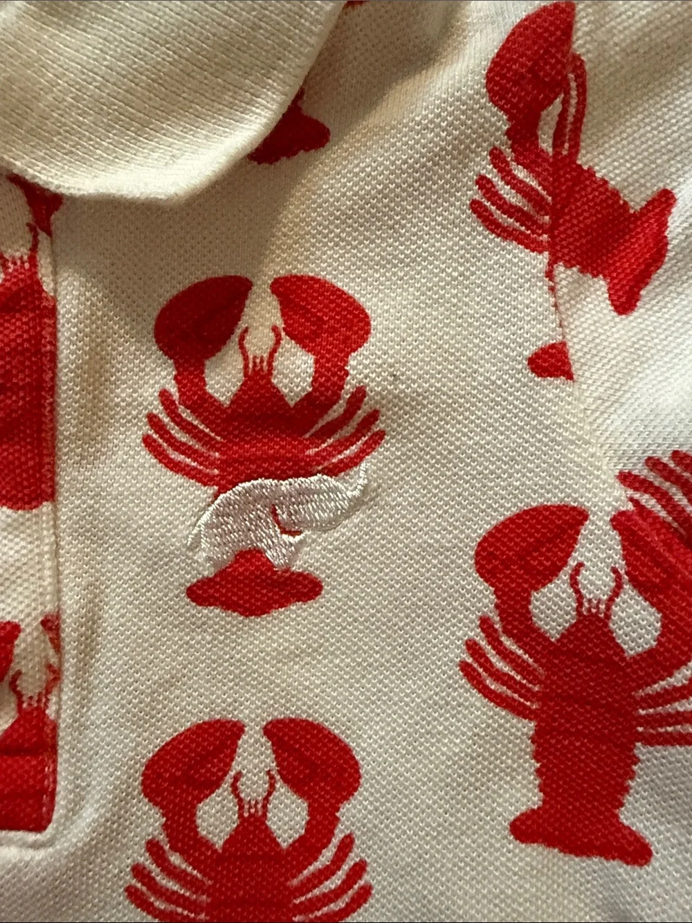 Monica and Andy Lobster Polo Romper
